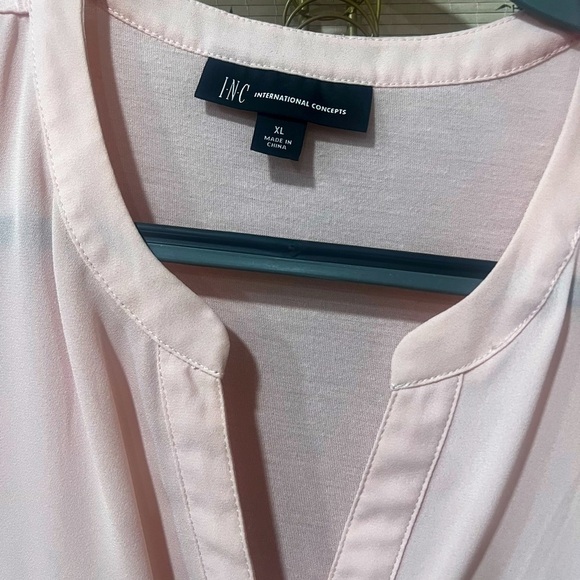 EUC INC Light Pink Tunic Blouse XL - Picture 3 of 3